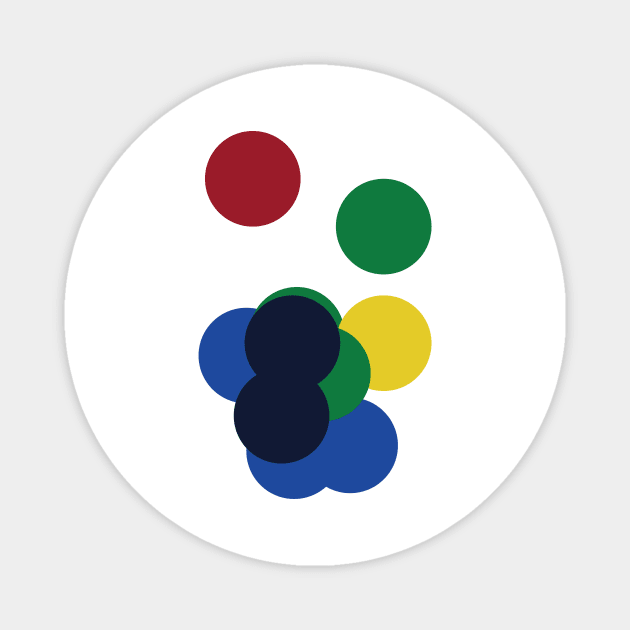 modern dots Magnet by Eugene and Jonnie Tee's